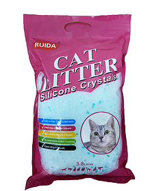 "CAT LITTER" силикагеливый наполнитель  3,8л (яблоко)