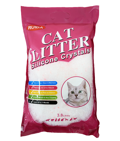 "CAT LITTER" силикагеливый наполнитель  3,8л (клубника)