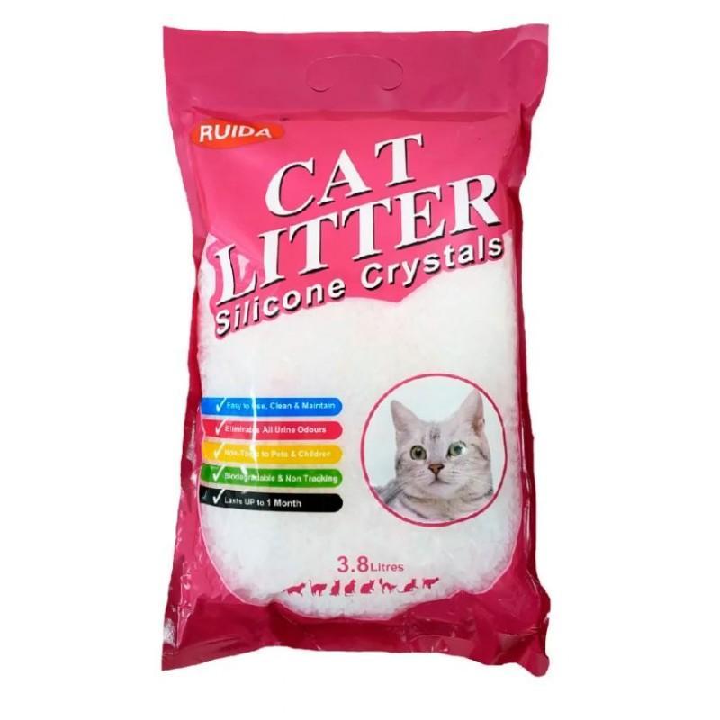 "CAT LITTER" силикагеливый наполнитель 3,8л (без запаха) - фото 1 - id-p197077954