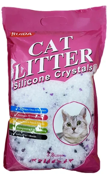 "CAT LITTER" силикагеливый наполнитель  3,8л (лаванда)