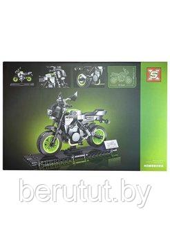 Конструктор Мотоцикл 3d Спорт байк зеленый 266 деталей - фото 2 - id-p197077974