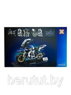 Конструктор Мотоцикл 3d Спорт байк синий 301 деталь - фото 2 - id-p197077978