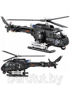Конструктор вертолет военный ударный Block 463 детали - фото 3 - id-p197077996
