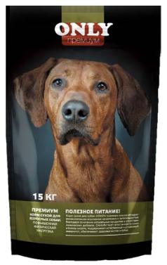 ONLY Premium, сухой корм для взрослых собак, 3 кг - фото 1 - id-p197081062