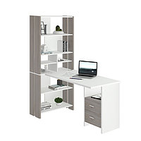Компьютерный стол, 700 × 1522 × 1785 мм, цвет нельсон/белый