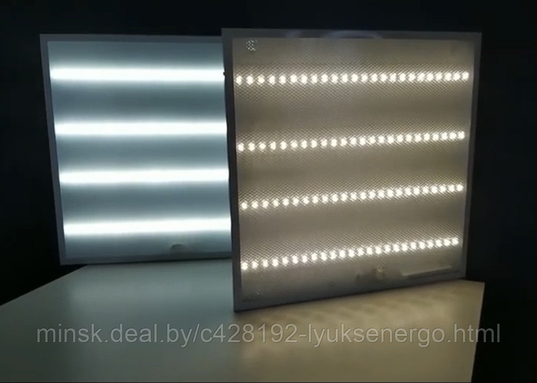 Ultraflash LTL-6060-19 универсальная LED панель 36Вт 6000К призматический рассеиватель 595х595х19 мм - фото 4 - id-p197086246