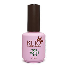 Матовый топ Matte Lux с липким слоем Klio Professional, 15 мл