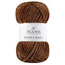 Пряжа плюшевая Wolans Bunny Baby (Банни Бейби) цвет 40 тёмно-коричневый