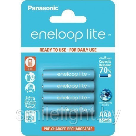 Аккумулятор Eneloop 550mAh АAA BK-4LCCE/BE Ni-MH 1,2V Bl.4 - фото 1 - id-p109750979