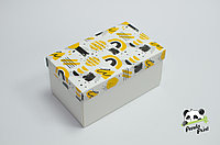 Коробка 120х200х100 Желто-черная (белое дно)