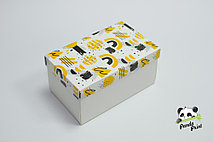 Коробка 120х200х100 Желто-черная (белое дно)