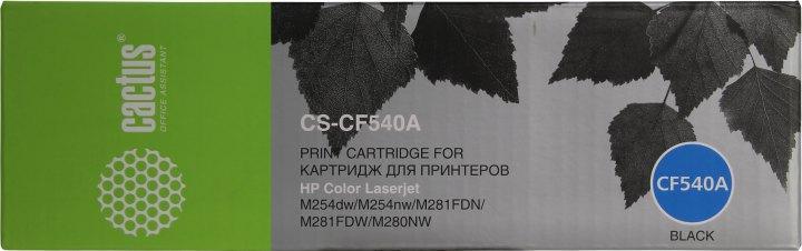 Картридж Cactus CS-CF540A Black для HP Color LJ Pro M254dw/M254nw/M281fdn/M281fdw/M280nw