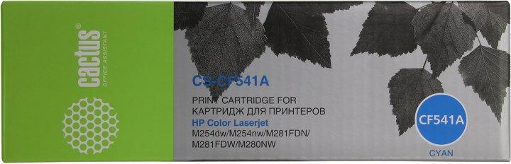 Картридж Cactus CS-CF541A Cyan для HP Color LJ Pro M254dw/M254nw/M281fdn/M281fdw/M280nw