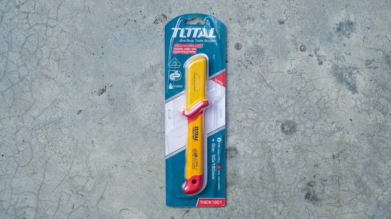 Нож для зачистки кабеля диэлектрический 180 мм TOTAL THICK1801 - фото 9 - id-p187911270