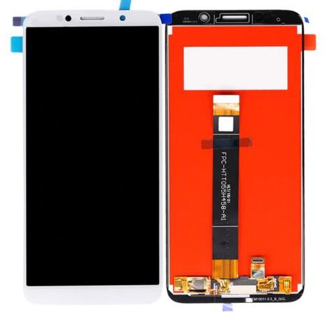 LCD дисплей для Huawei Y5 2018, Honor 7A с тачскрином белый, (на дисплее Honor / сравнивать шлейфы)
