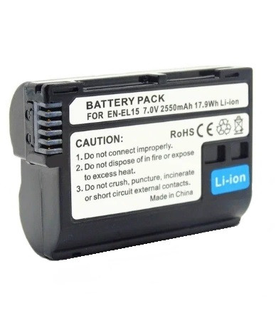 Аккумулятор Digital Power EN-EL15 2550mAh для фотоаппарата Nikon D750, D7000, D7100, D600, D800, D610, D7200,