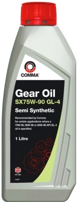 Трансмиссионное масло Comma Gear Oil GL4 SX 75W90 / SXGL41L - фото 1 - id-p197114129