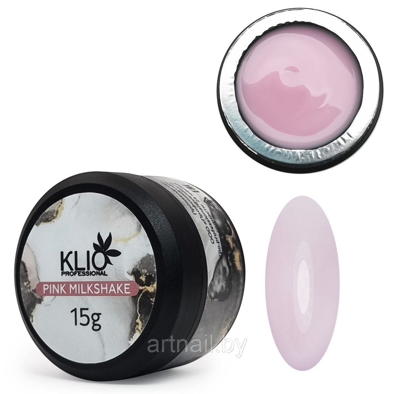 Гель Iron gel Pink Milkshake Klio Professional, 15 мл