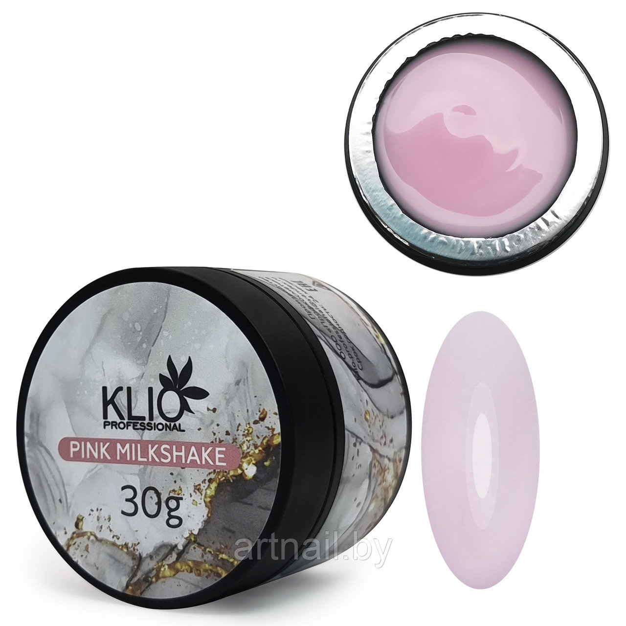 Гель Iron gel Pink Milkshake Klio Professional, 30 мл - фото 1 - id-p197125964