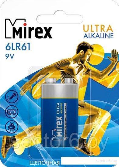 Батарейки Mirex Ultra Alkaline 9V 6LR6-E1 - фото 1 - id-p197126002