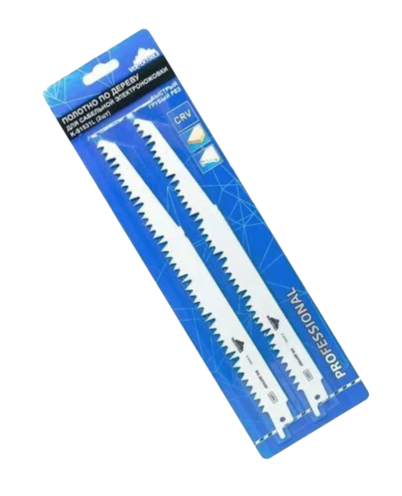 ПОЛОТНО ДЛЯ САБЕЛЬНОЙ ЭЛЕКТРОНОЖОВКИ K-S1531L по дереву, комплект 2 шт (1/20/200)