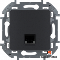 Информационная розетка RJ 45 категория 5 UTP - Legrand INSPIRIA - антрацит