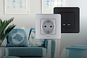 Двойная розетка RJ 45 категория 5 UTP - Legrand INSPIRIA - антрацит, фото 9