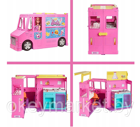 Игровой набор Barbie раскладной Фургон Food Truck GWJ58, фото 3