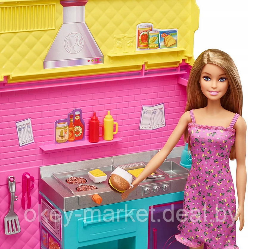 Игровой набор Barbie раскладной Фургон Food Truck GWJ58 - фото 7 - id-p197129348