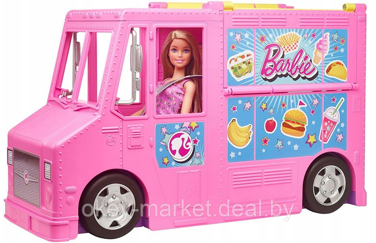 Игровой набор Barbie раскладной Фургон Food Truck GWJ58 - фото 2 - id-p197129348
