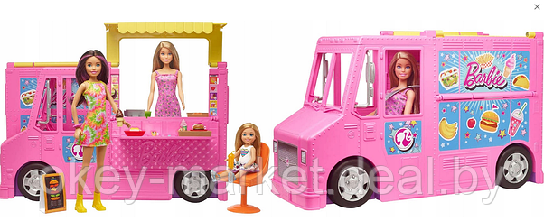 Игровой набор Barbie раскладной Фургон Food Truck GWJ58, фото 3
