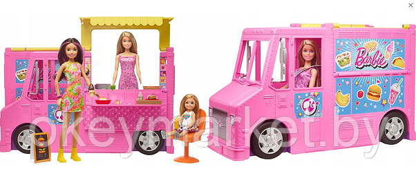 Игровой набор Barbie раскладной Фургон Food Truck GWJ58, фото 3