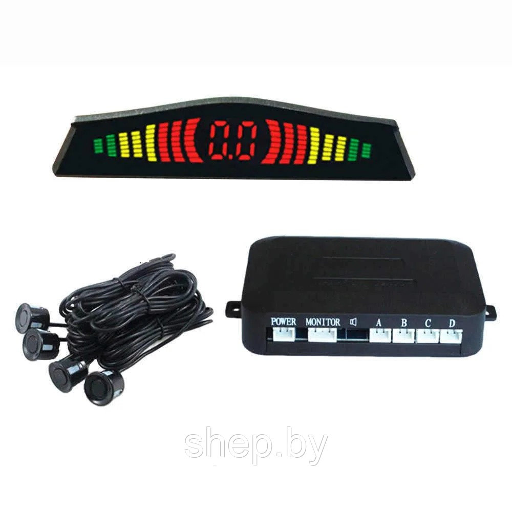 Парктроник ET-600 Parking Sensor (4 датчика , дисплей, цвет черный) - фото 1 - id-p197133650