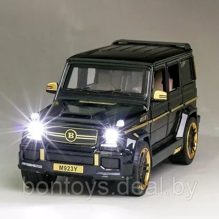 Машинка металлическая инерционная Гелик Brabus Брабус Мерседес G-Class Гелендваген G65 1:24