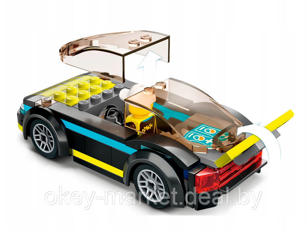 Конструктор LEGO City 60383 Электрический спорткар - фото 3 - id-p197133656