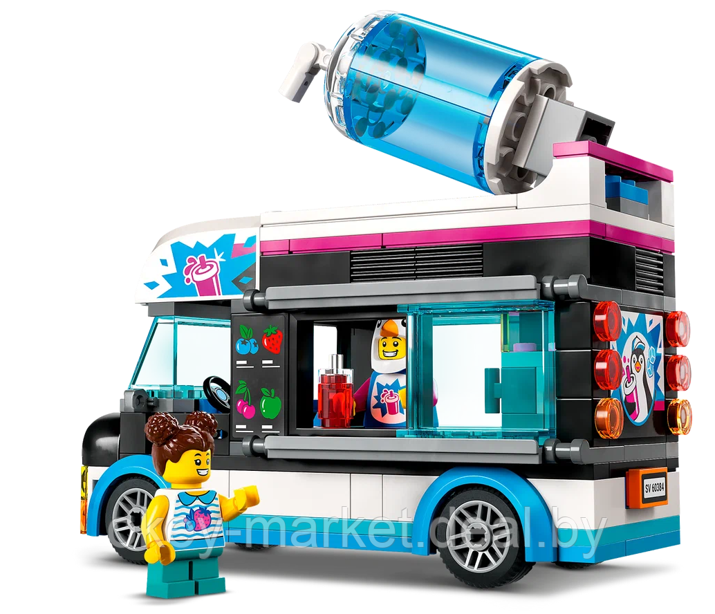 Конструктор LEGO City 60384 Фургон «Пингвинья Слякоть» - фото 4 - id-p197133668