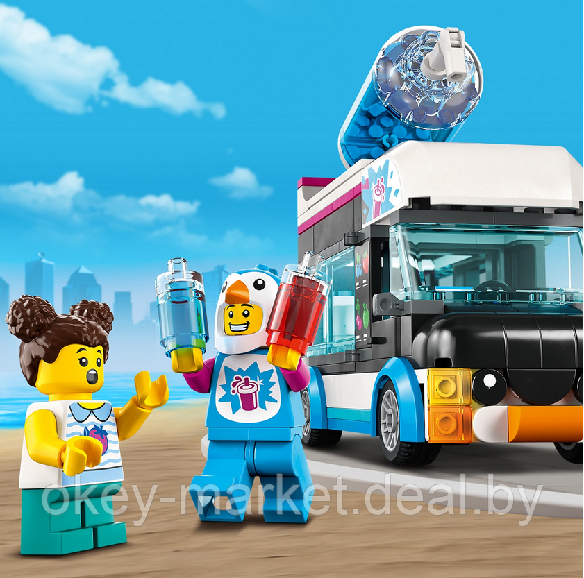 Конструктор LEGO City 60384 Фургон «Пингвинья Слякоть» - фото 5 - id-p197133668