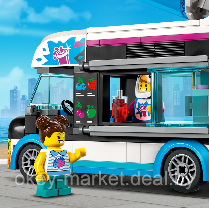 Конструктор LEGO City 60384 Фургон «Пингвинья Слякоть» - фото 6 - id-p197133668