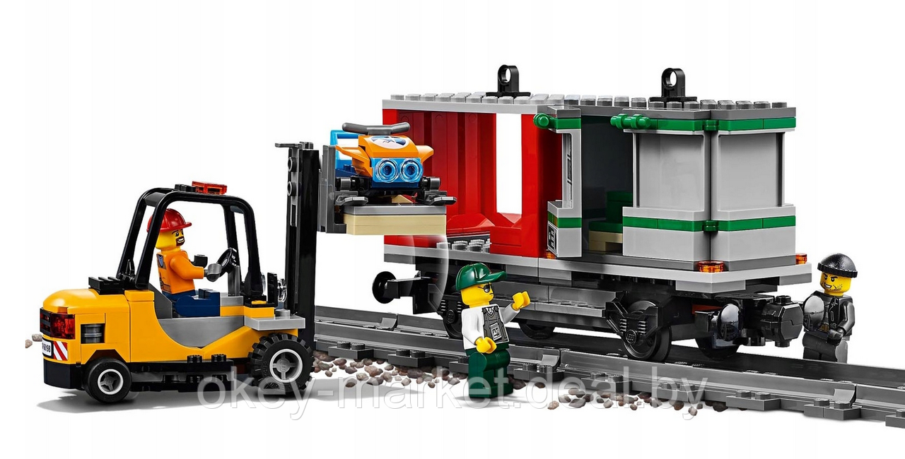 Конструктор LEGO City 60198 Грузовой поезд - фото 9 - id-p197133675