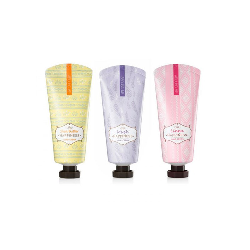 Крем для рук С ЭКРАКТОМ ЛЬНА WELCOS Around Me Happiness Hand Cream 60 мл