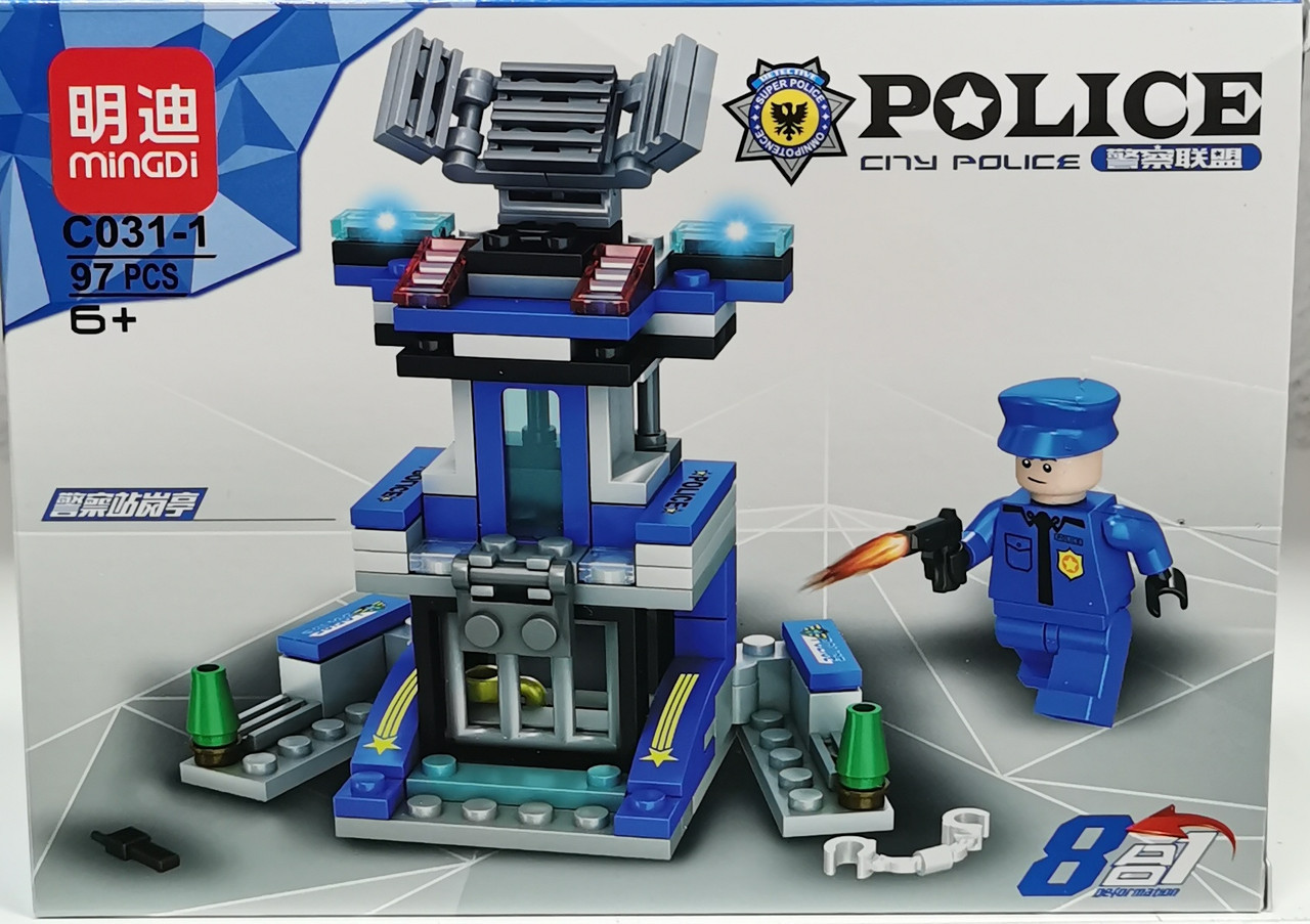 Конструктор блочный Полиция C031 90+ деталей (EXA800) - фото 1 - id-p162831695