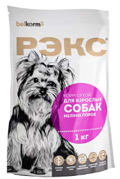 РЭКС, сухой корм для взрослых собак мелких пород, 10 кг - фото 1 - id-p197133731