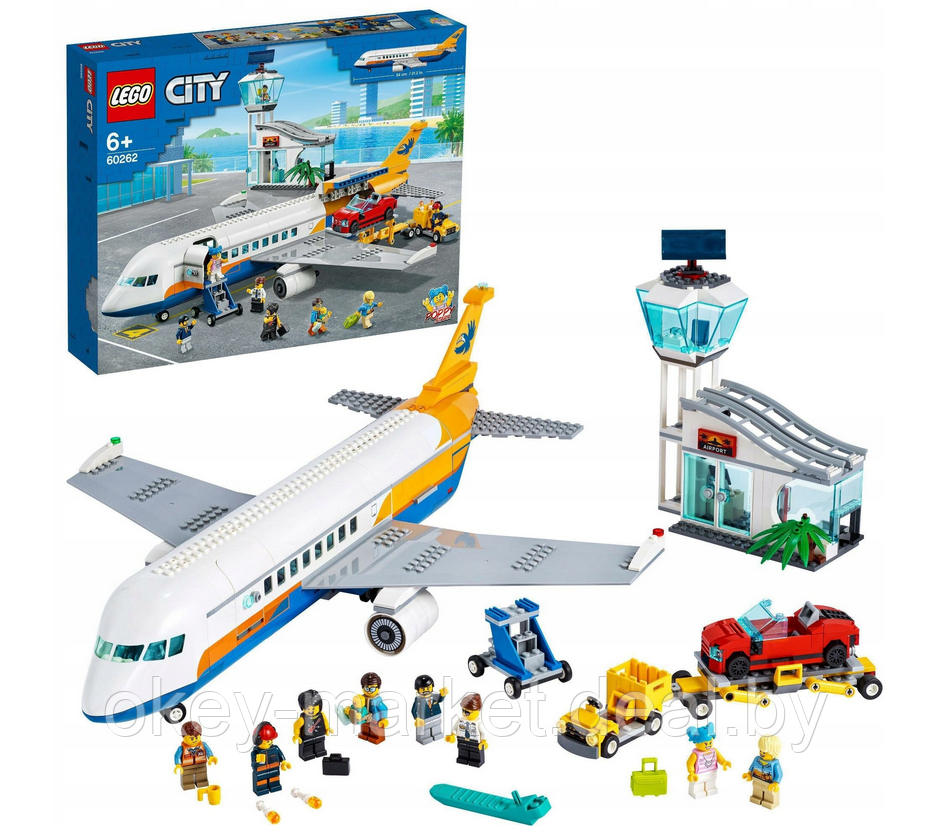 Конструктор LEGO City 60262 Пассажирский самолёт - фото 5 - id-p197133718