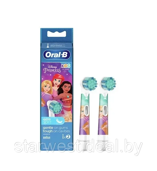 Oral-B Braun Stages Kids Принцесса / Princess 2 шт. Насадки детские для электрических зубных щеток EB10S-2 - фото 1 - id-p197133763