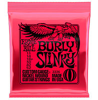 Ernie Ball P02226 Burly Slinky Комплект струн для электрогитары, никелированные, 11-52