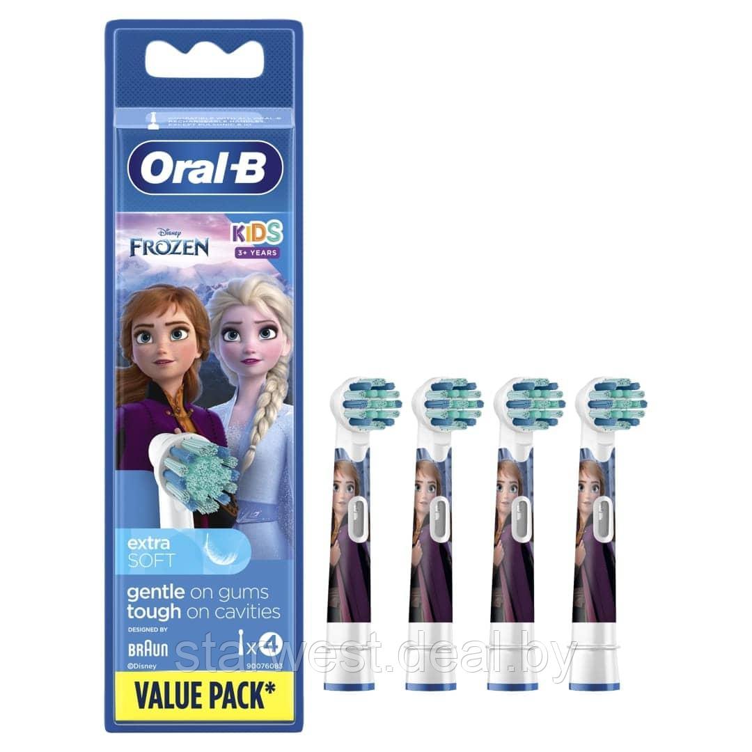 Oral-B Braun Stages Kids Холодное Сердце / Frozen 4 шт. Насадки детские для электрических зубных щеток EB10S-4 - фото 2 - id-p197133804