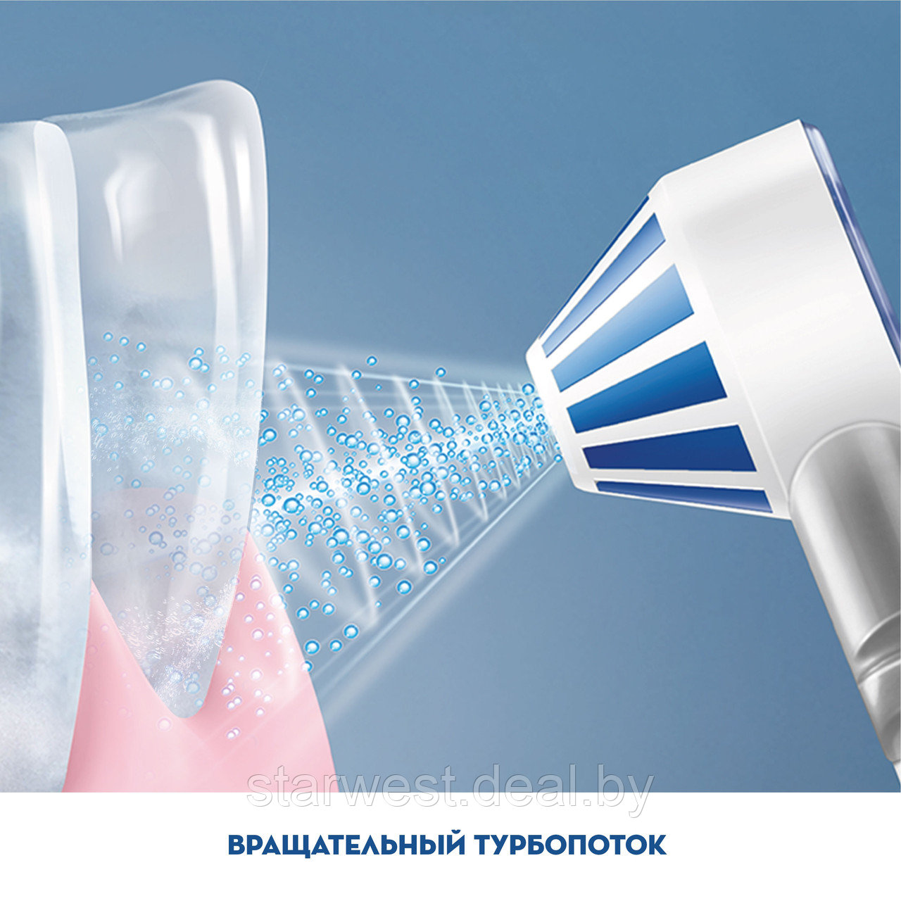 Oral-B Braun AQUACARE 4 4500 с 5 насадками Ирригатор портативный для очистки полости рта MDH20.016.2 - фото 7 - id-p197133835