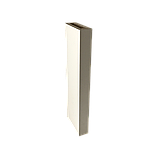 Заглушка торцевая для Бруса декоративного МДФ Ликорн белая матовая 40*8*2800мм, фото 3