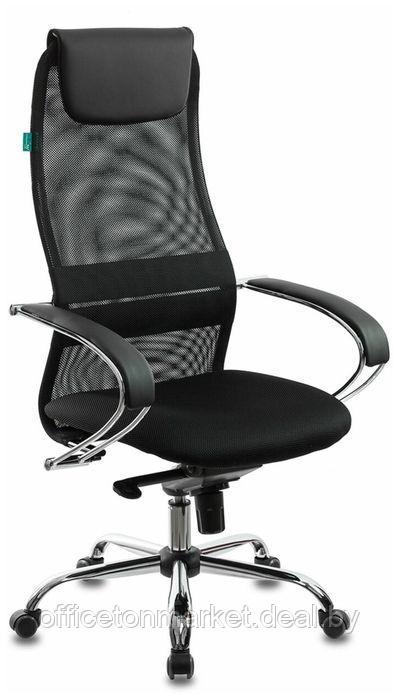 Кресло для руководителя Бюрократ "CH-609SL", экокожа, сетка, металл, черный - фото 1 - id-p197134958