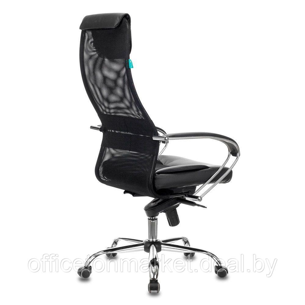 Кресло для руководителя Бюрократ "CH-609SL", экокожа, сетка, металл, черный - фото 4 - id-p197134958